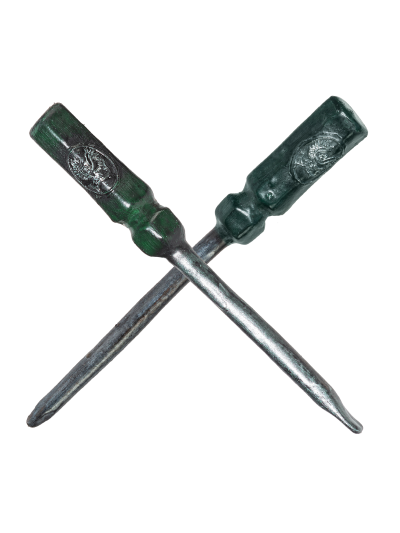 Schraubenziher gekruezt schlitz und kreuz LARP werkzeug Schraubenziher gekruezt schlitz und kreuz LARP werkzeug